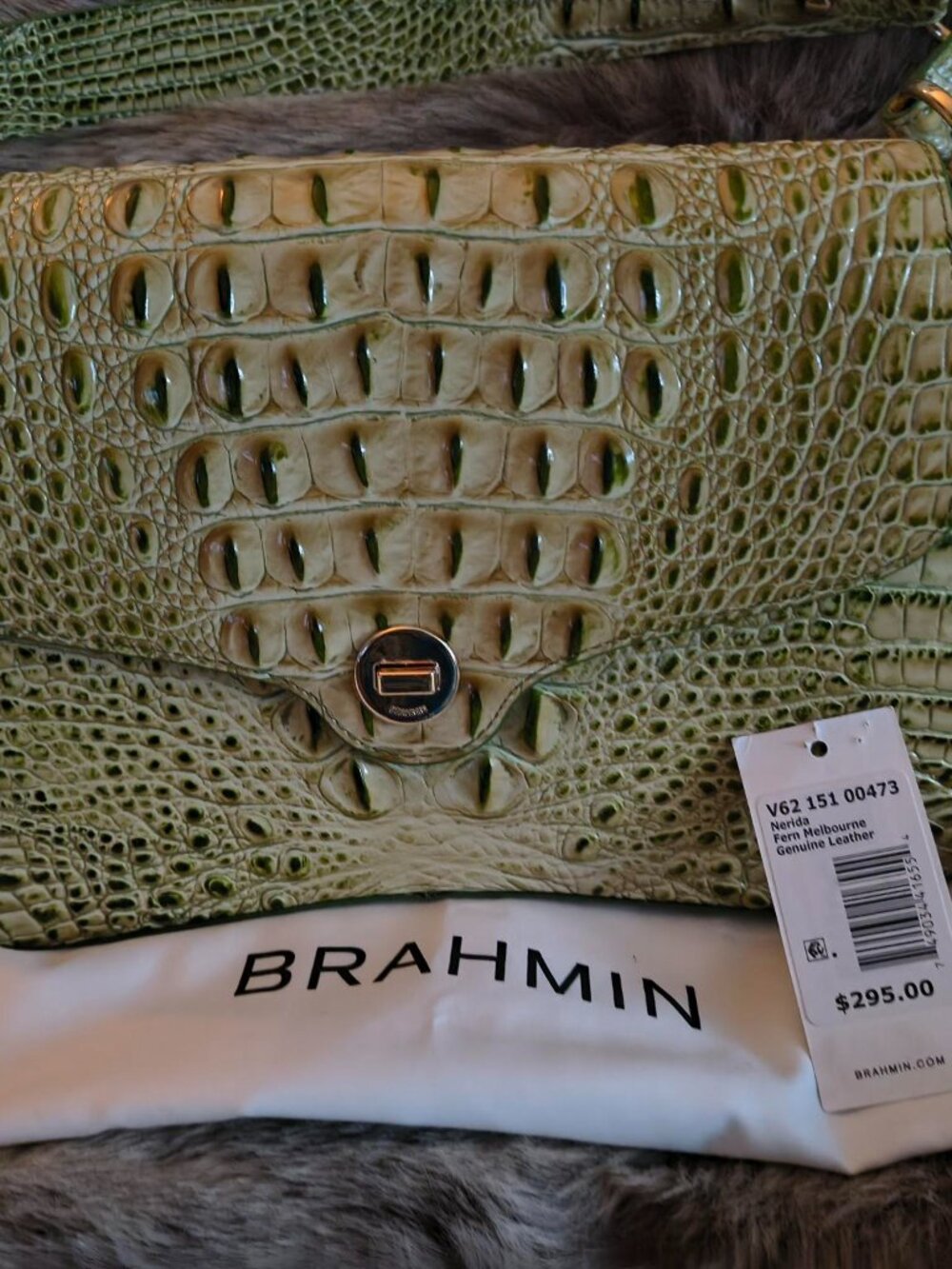 BRAHMIN Nerida Shoulder Bag, Fern - Picture 8 of 8